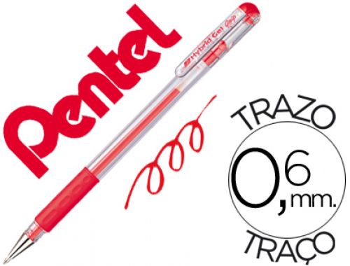 Roller pentel k116 gel grip vermelho , Pentel , 45082 , 4902506057549